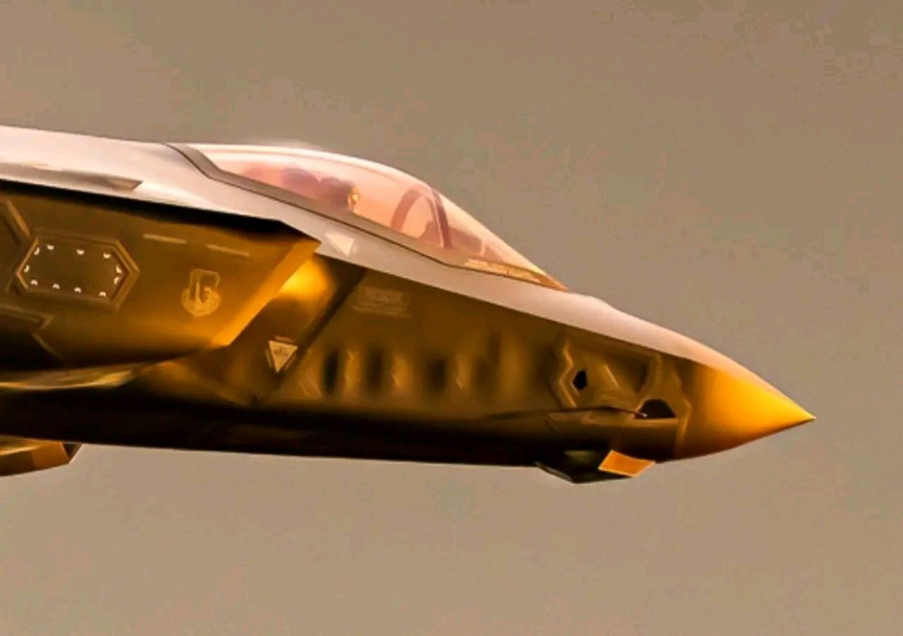 f35隐形战斗机的仿鲨鱼腮設设计,能在超音速巡航状态下,有效减低风阻