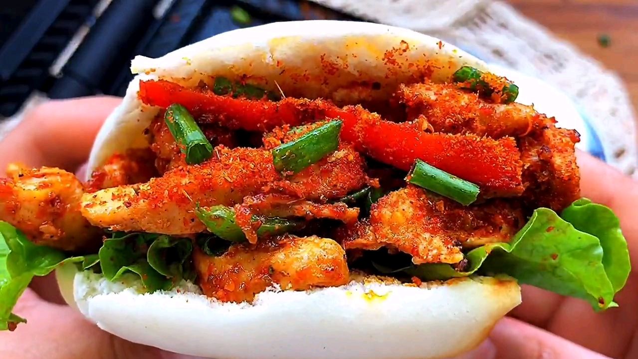 懒人早餐,一个早餐机轻松搞定,比肉夹馍还好吃的鸡柳夹饼来喽