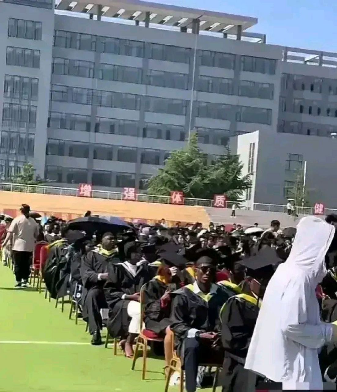 "这是黑人留学生穆拉图当选总统后说的.