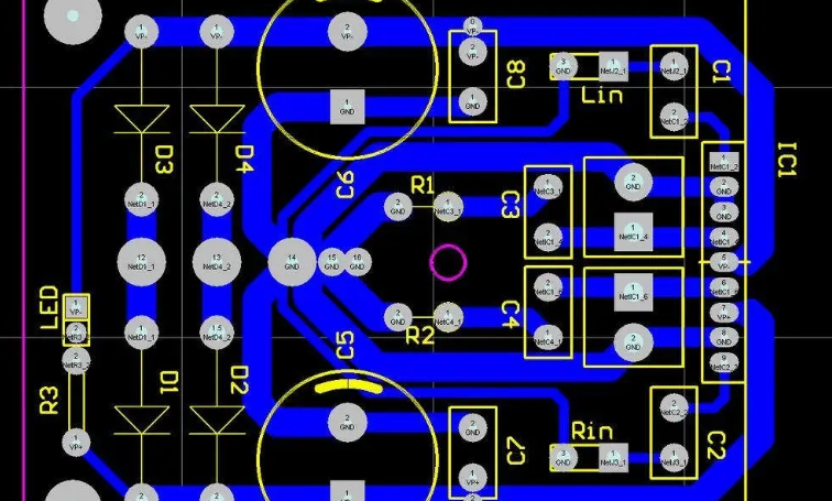 tda1521功放电路图布线图片