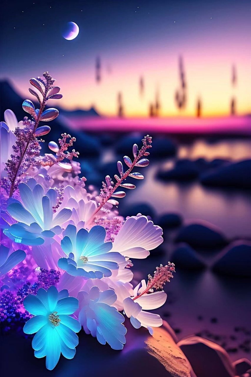 唯美浪漫的水晶花,许你一场浪漫的唯美邂逅,愿所有美好如期而遇.