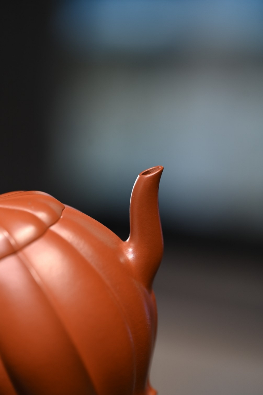 【葵菱】  原矿朱泥,260cc#宜兴紫砂壶# #全手工