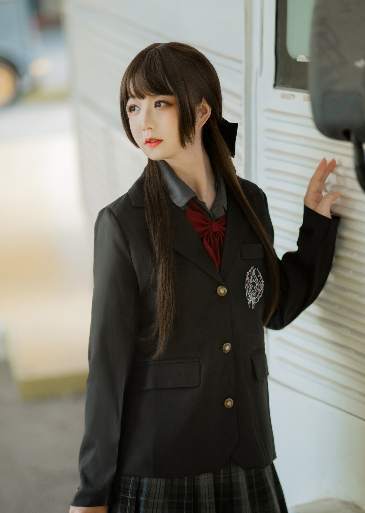 穿"黑丝"裤袜的jk小姐姐的可爱诱惑,呆萌呆萌的,可爱死了