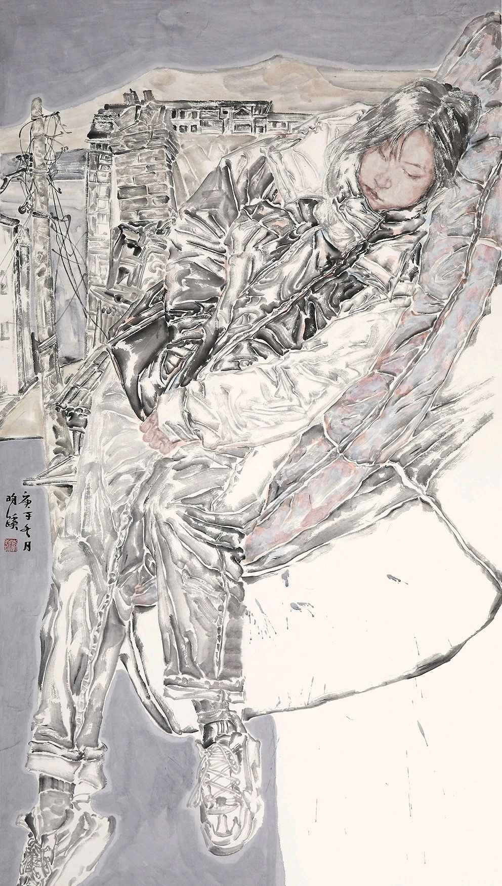 李昀蹊,他在人物画学术课题上选择了高山崎岖之路