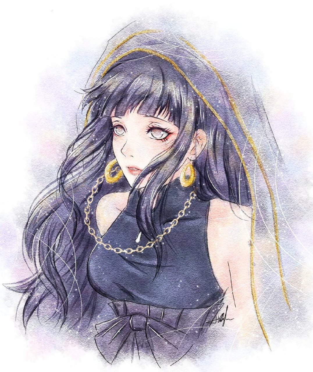 火影忍者# 雏田黑色婚纱系列