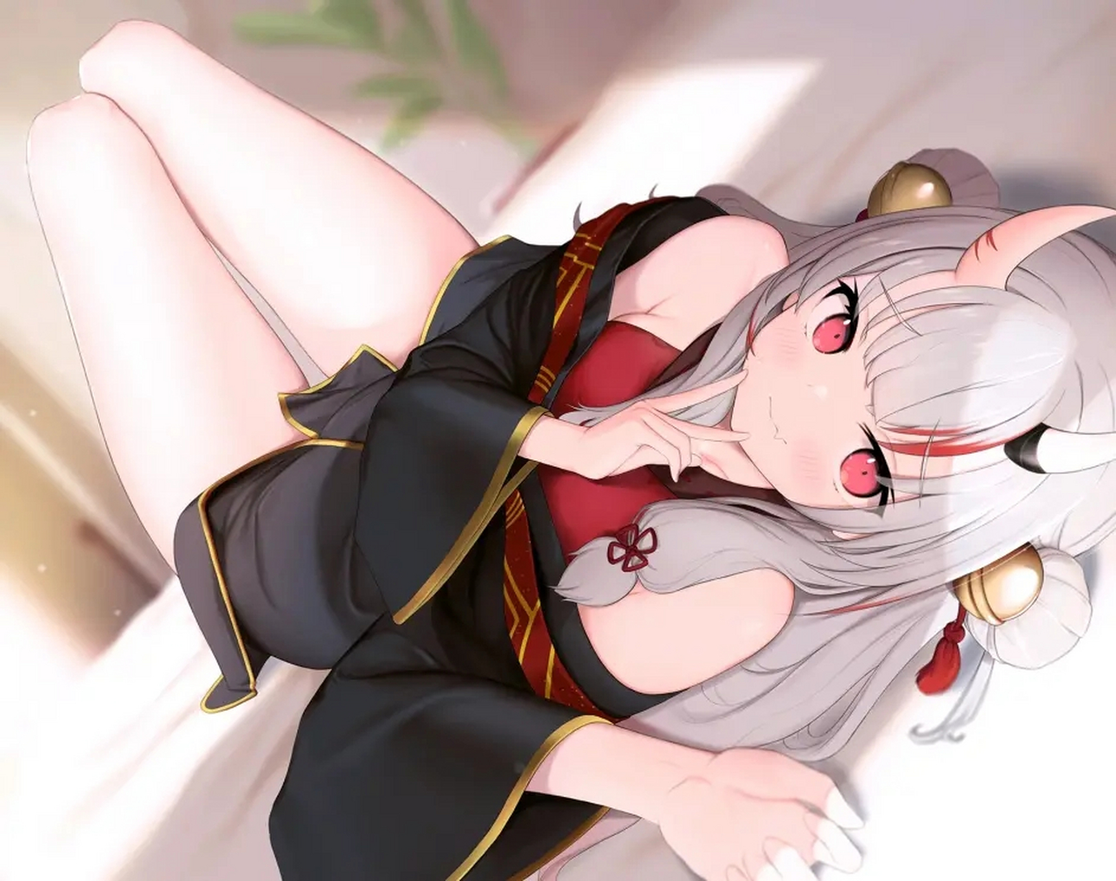 躺着是真舒服啊#二次元美图
