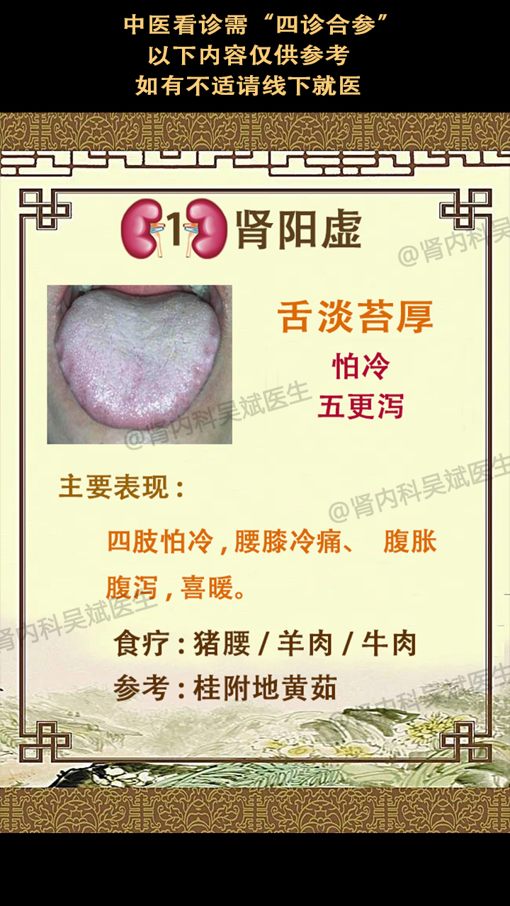 腎虛舌苔和症狀表現,你是哪一種呢?