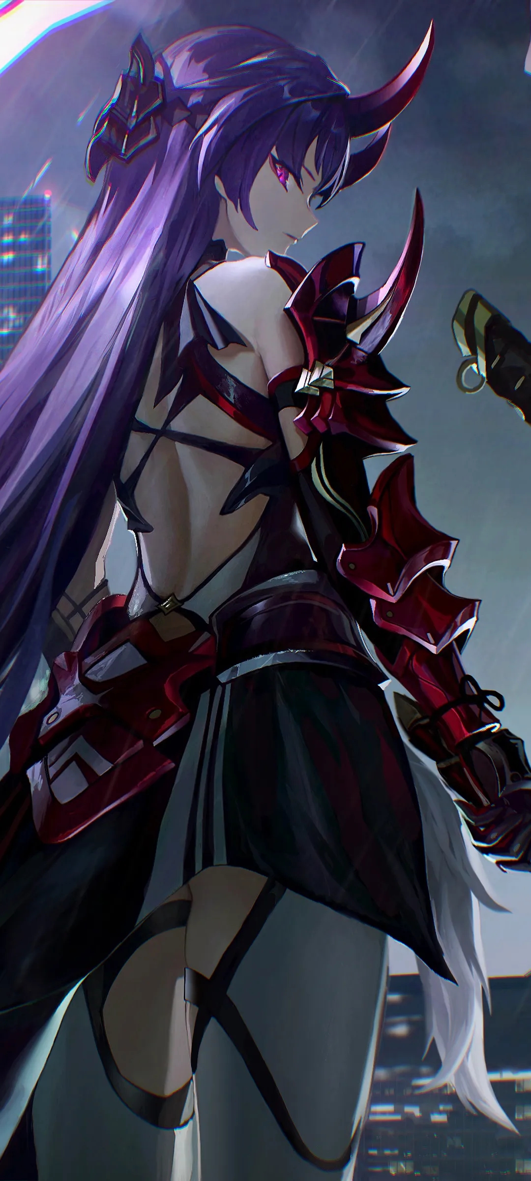 雷电芽衣全面屏手机壁纸