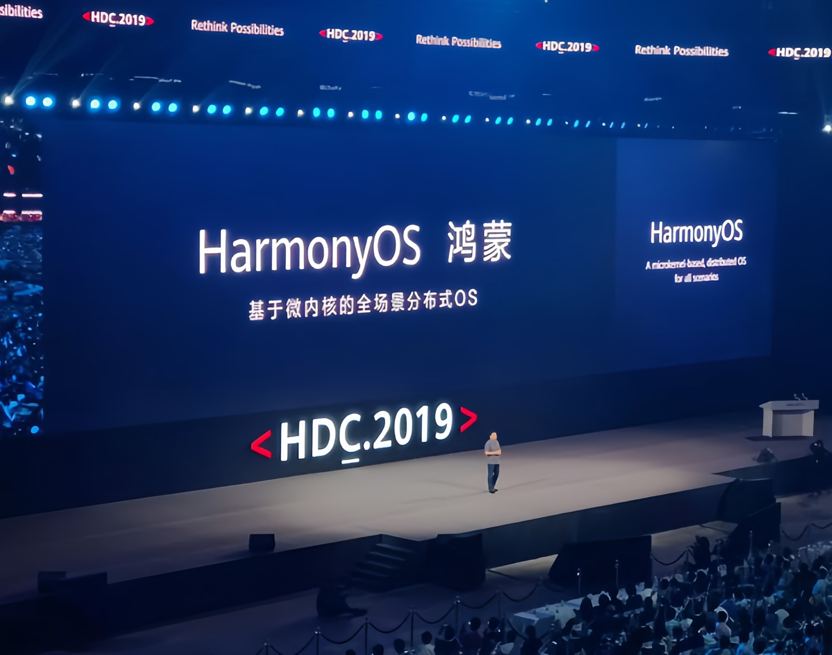 0发布,并首次在荣耀电视上演示.】  2019年9月,华为在正式发布鸿蒙1.