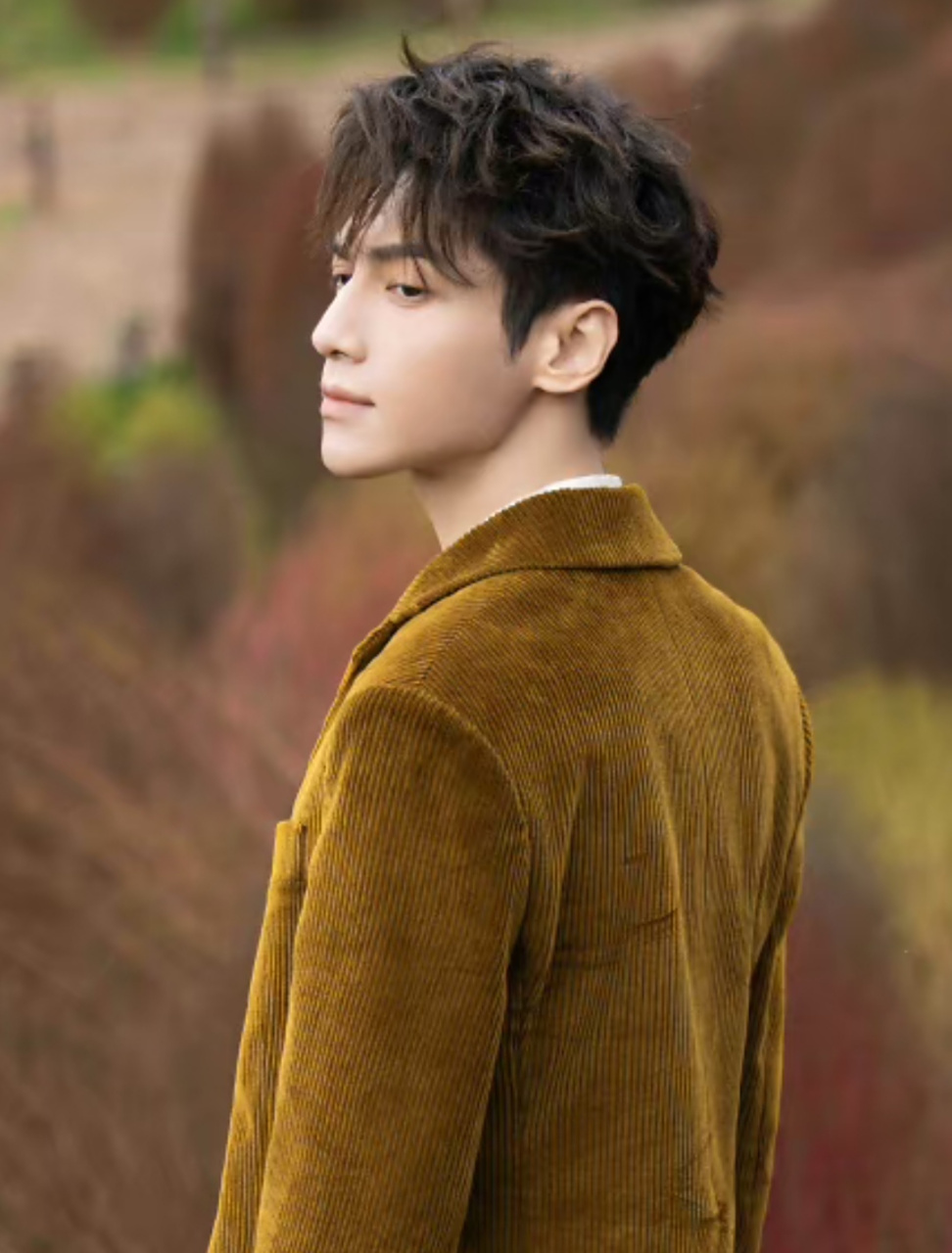 罗云熙入秋帅照出炉,绒面西装外套带来的柔软气息与他俊朗的外形形成