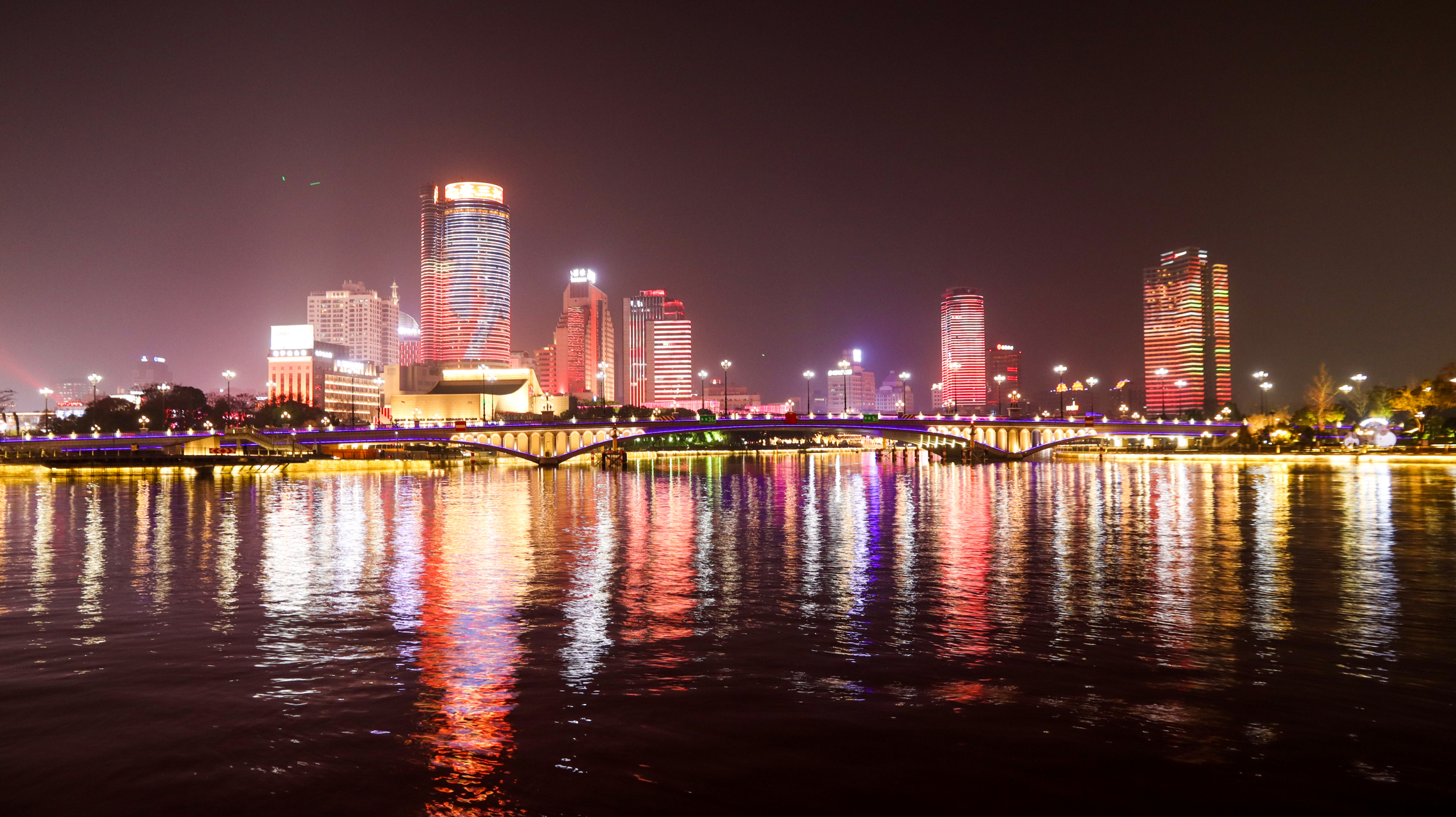 宁波三江口夜景