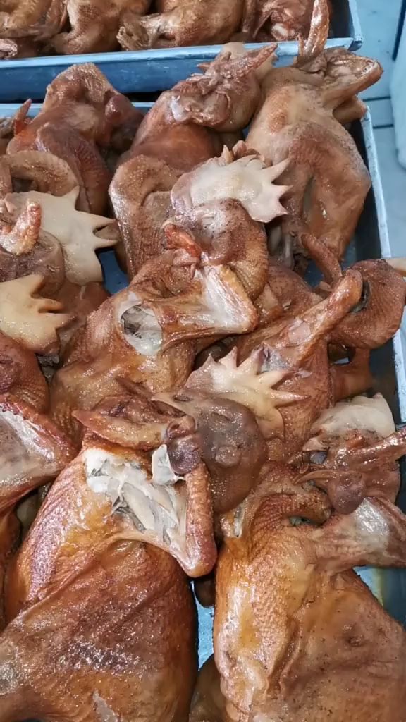 山东老字号,德州崔记扒鸡#德州扒鸡 #德州崔记扒鸡 #-度小视