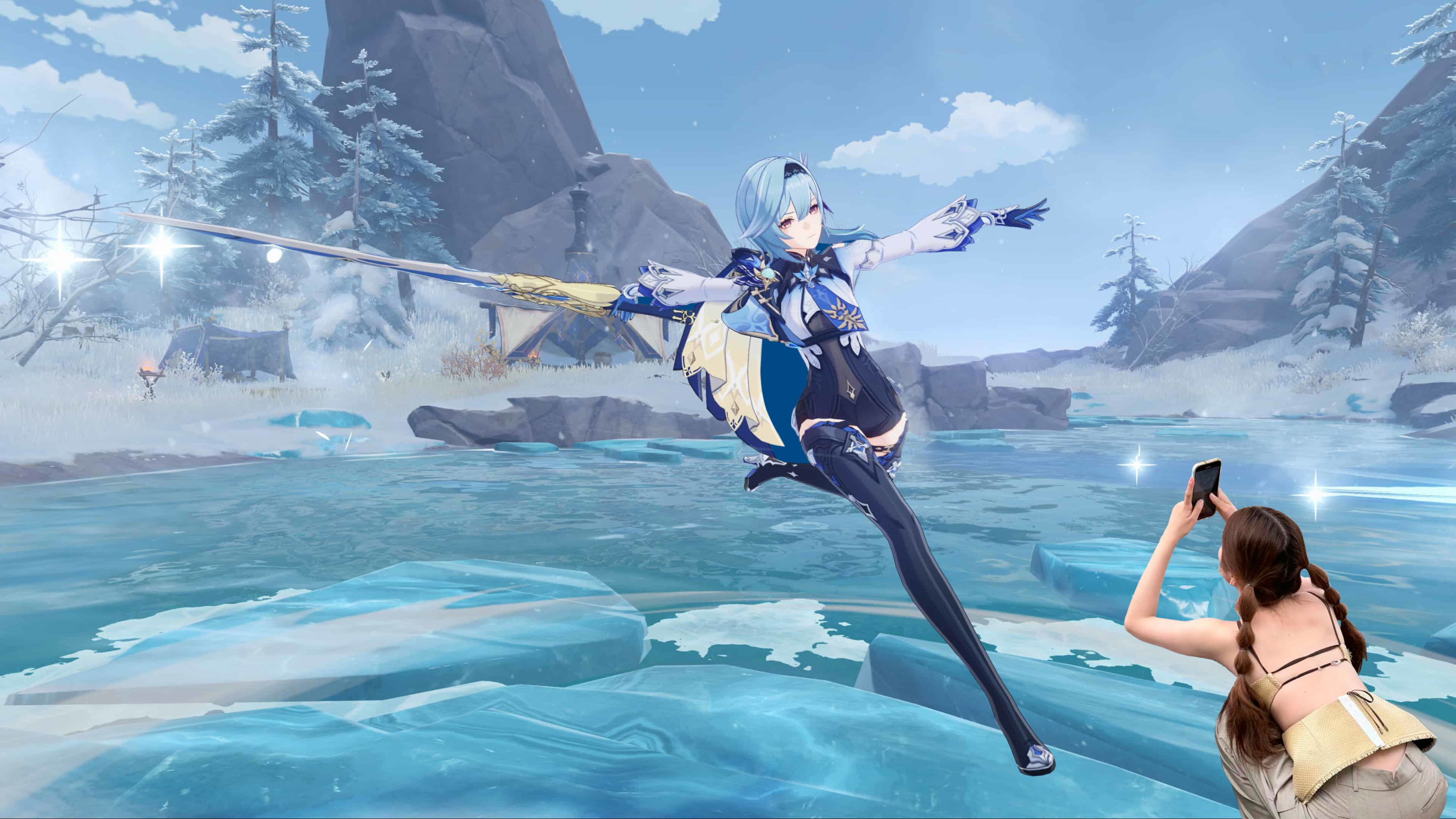 优菈:给我拍一张劳伦斯家族,最气势逼人的挥剑动作!