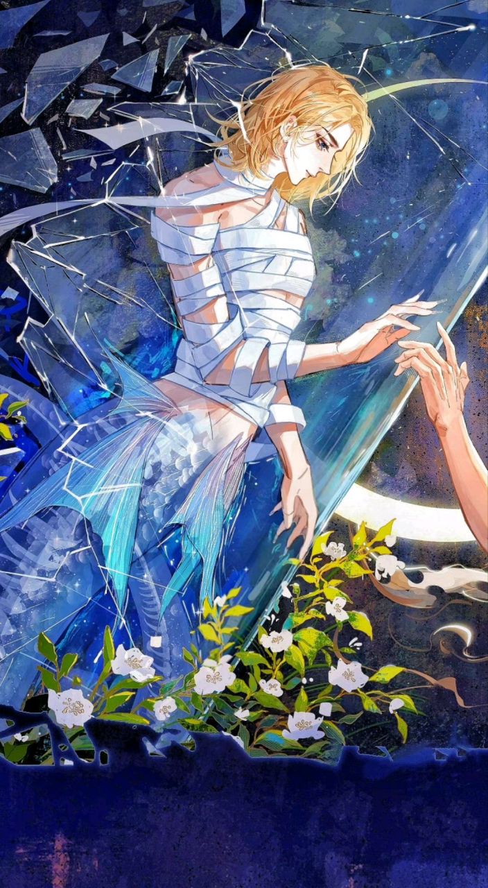 高清无水印壁纸,兰波和小白,美人鱼海底之王.