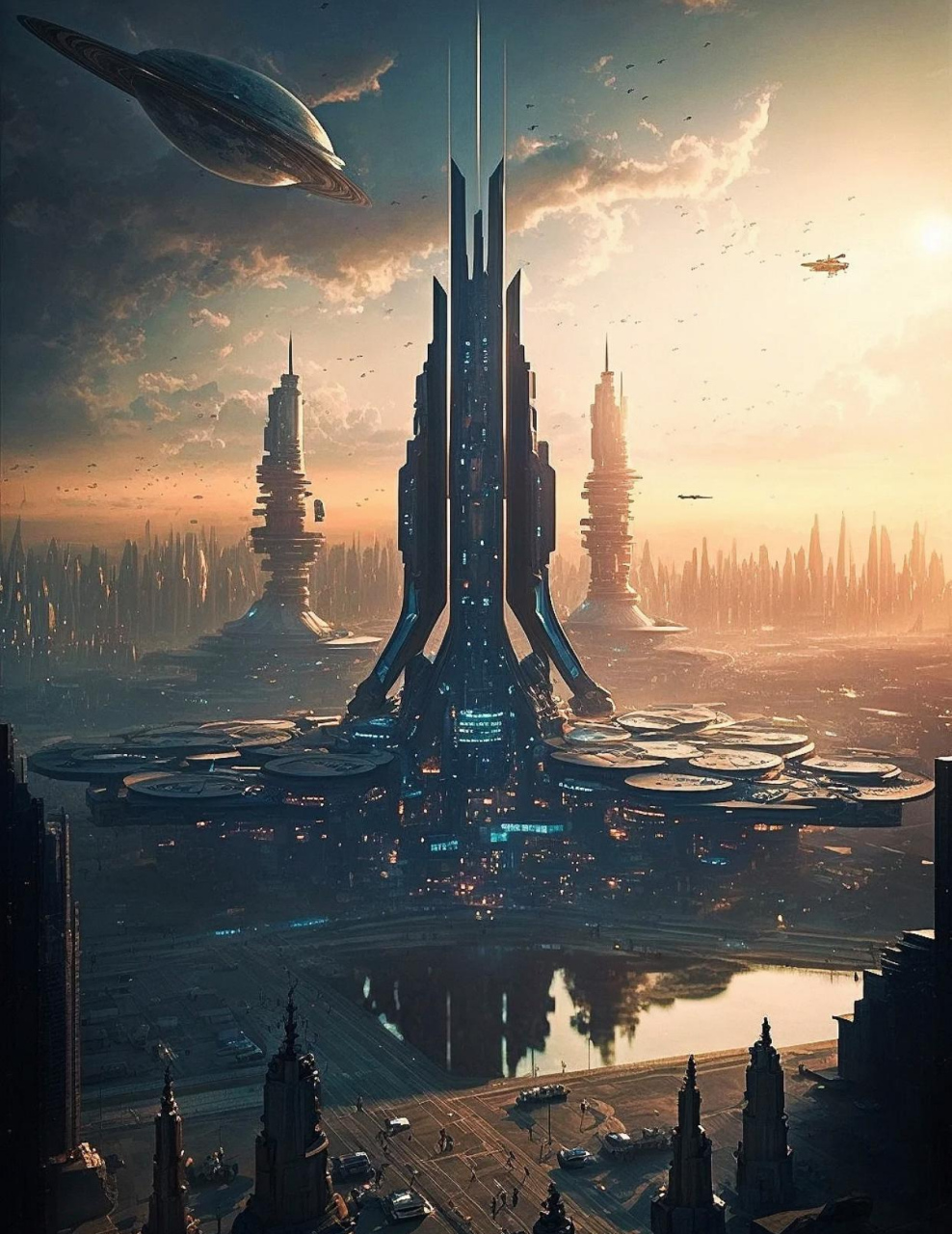 未来都市……  在所有涉及到未来人类生活的都市图里,你找不到关于