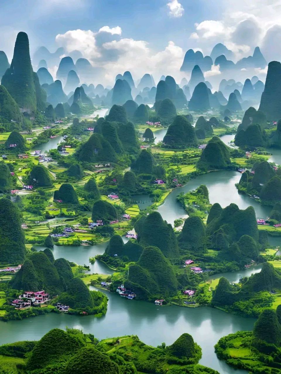 我去的桂林为啥不是这样,哈哈哈,照片这个神仙地方啊.