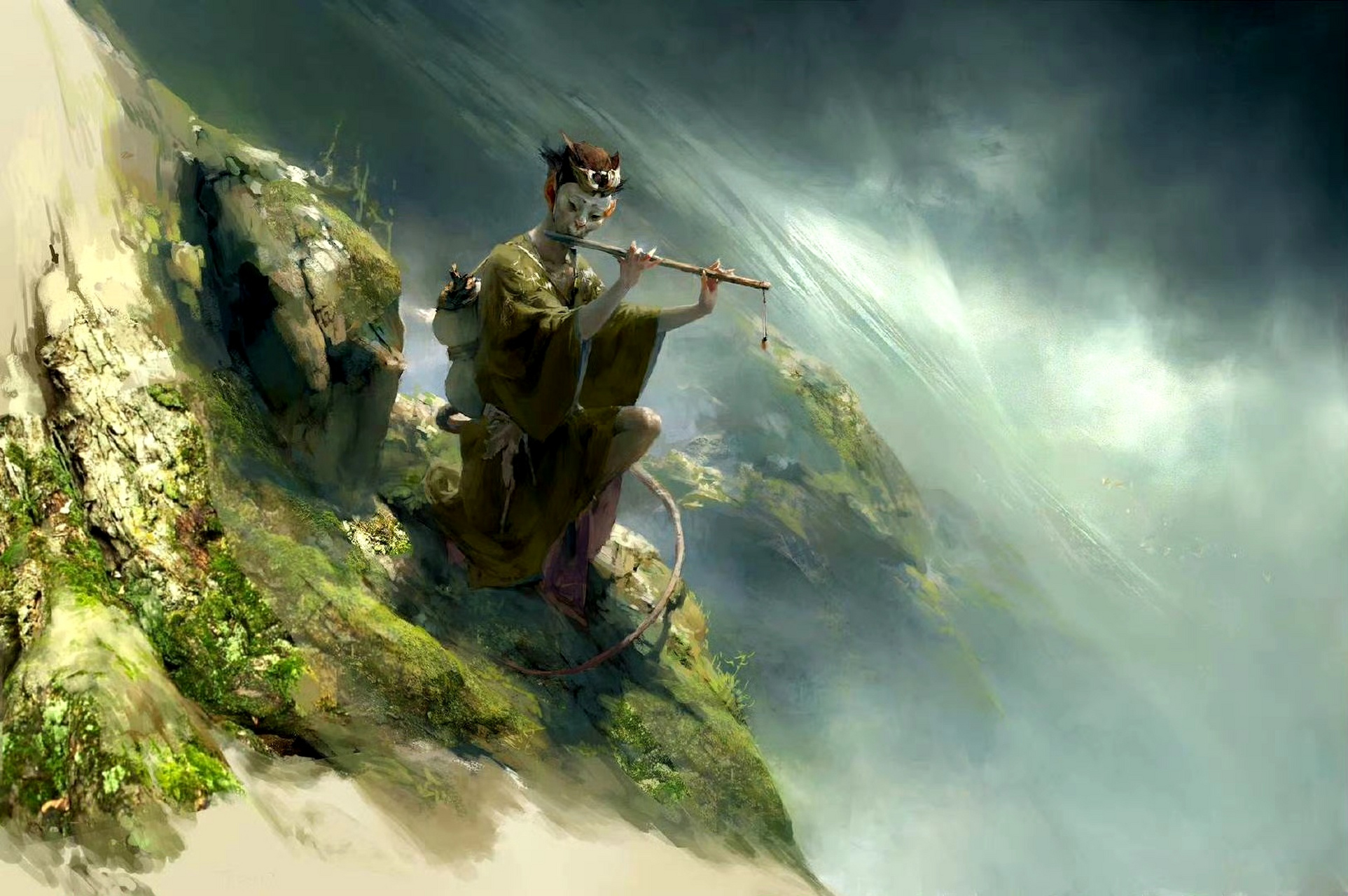 画师徐天华绘制的奇幻绘画作品,赋予了神话人物现代元素,使得角色更加