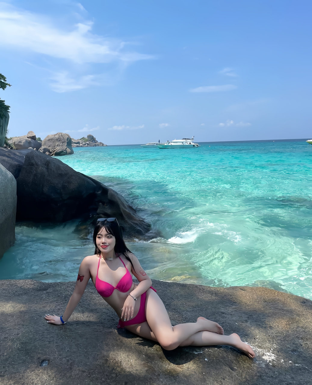 韩国美女海边泳装写真集#性感美女泳装