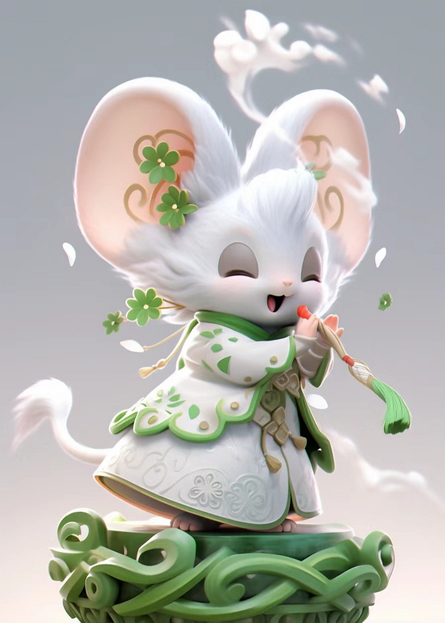 可爱且漂亮的小老鼠#今日早安问候