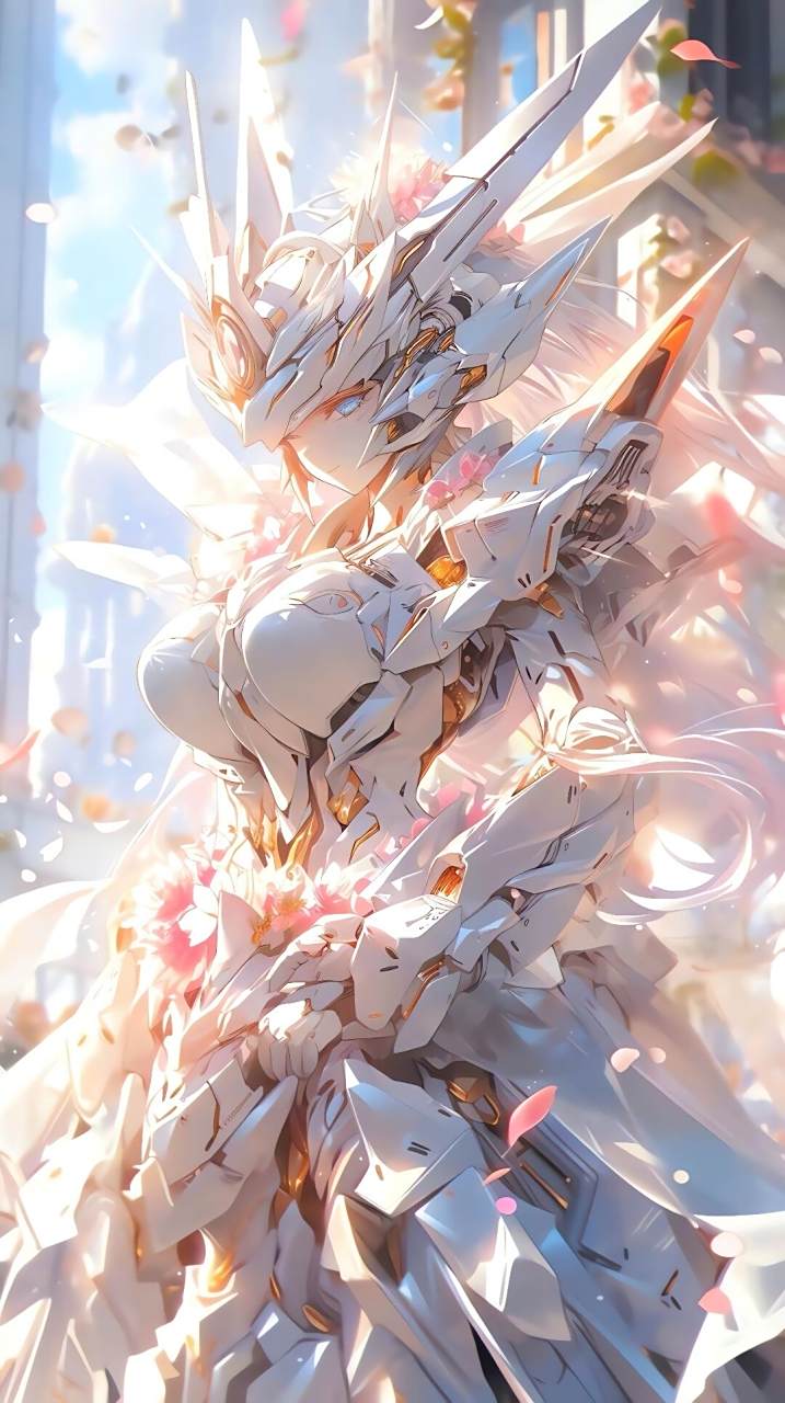 身穿机甲的少女#二次元# #二次元美图