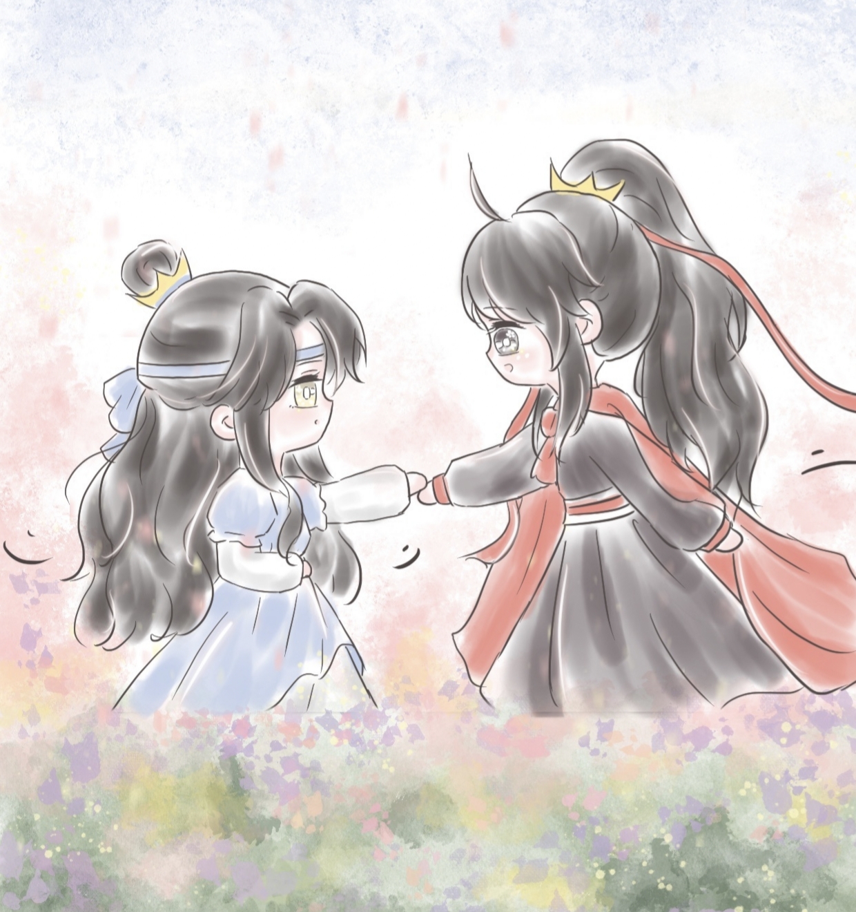 魔道祖师蓝湛变身小公主逃避相亲被山鸡吓哭被魏婴王子拯救