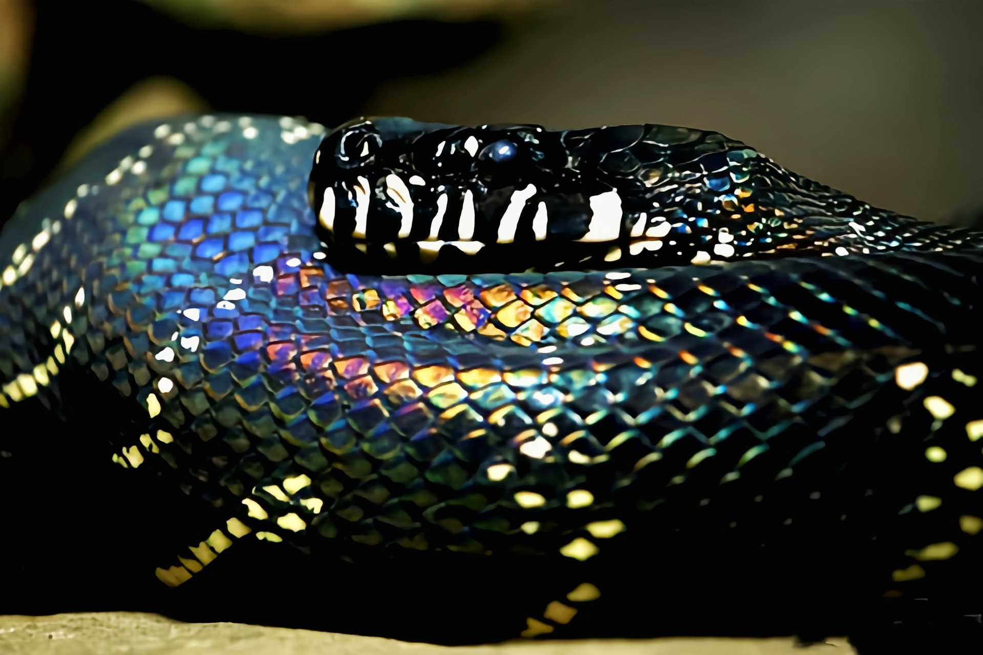 每天认识一种动物——柏氏树蟒 柏氏树蟒是新几内亚特有物种,栖息于