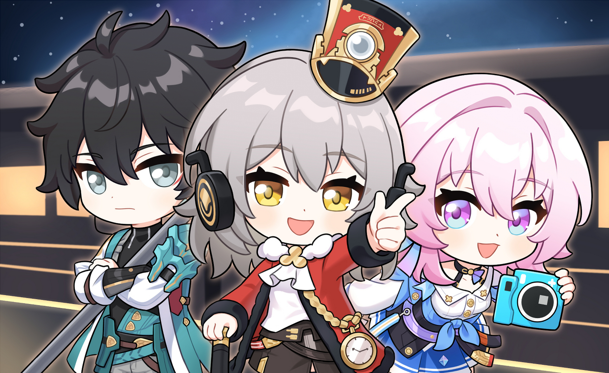 q版星穹铁道三人组