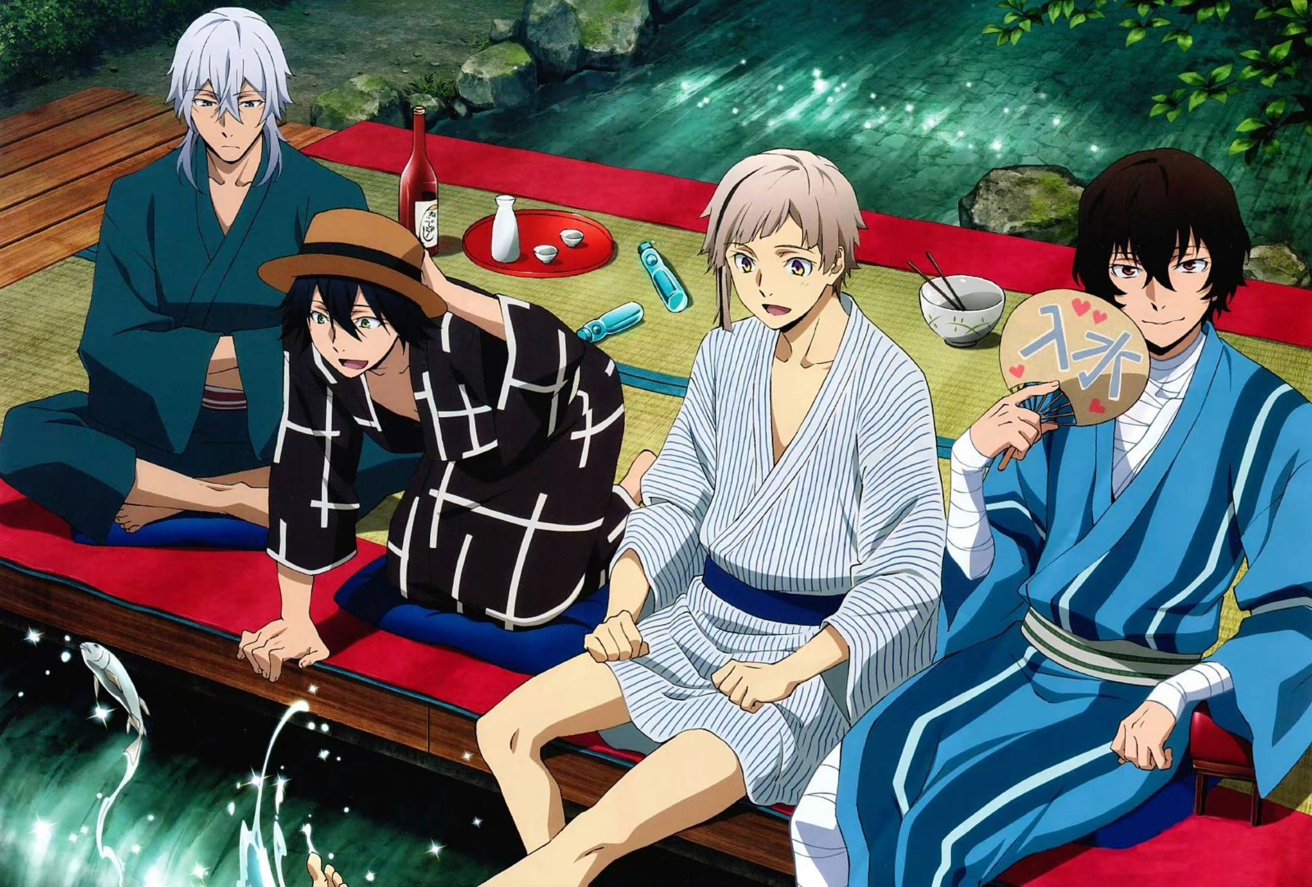 文豪野犬# 图一在横滨f4图书馆的氛围感很好,图二心情愉悦.