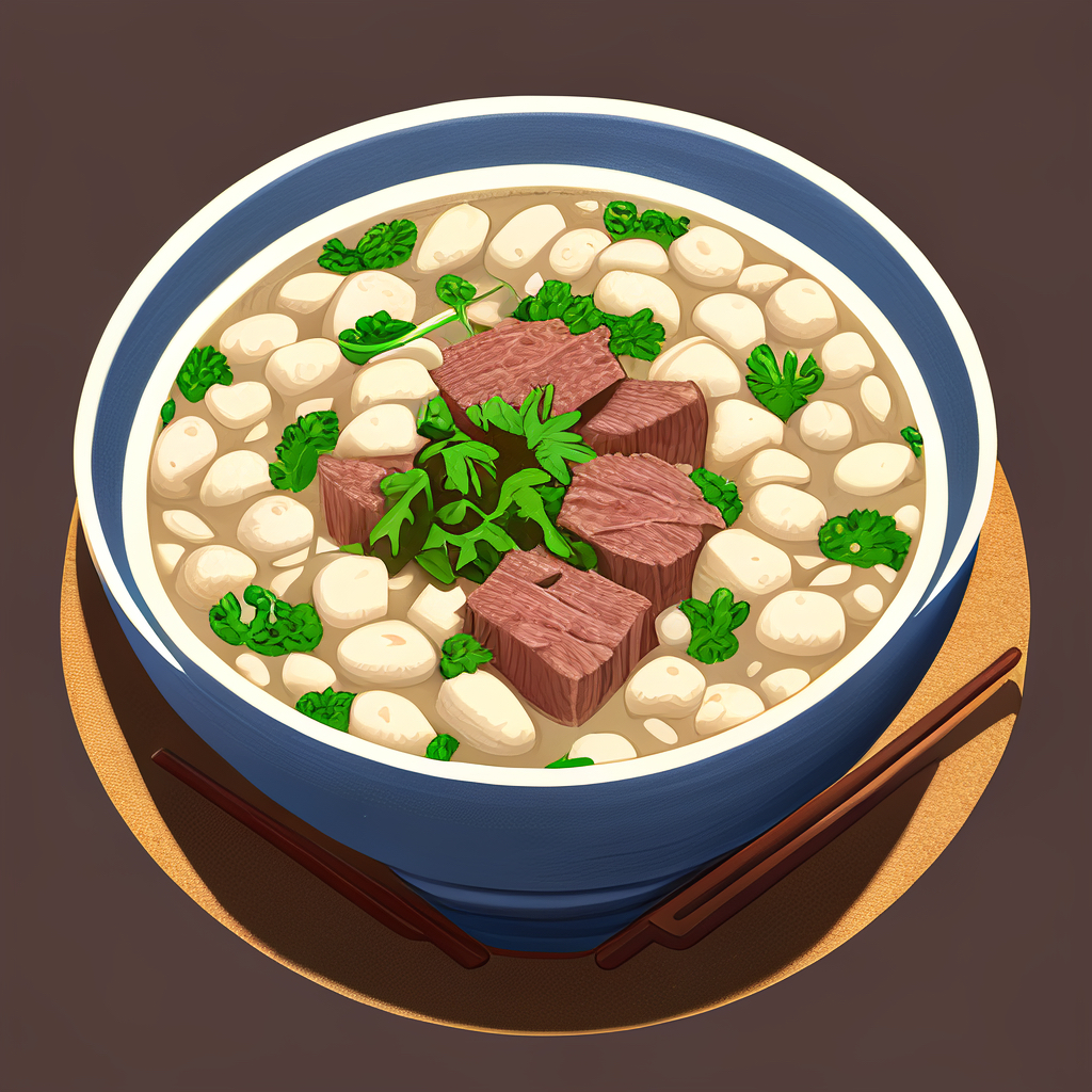 西安特色小吃,羊肉泡馍#百度ai绘图黑科技