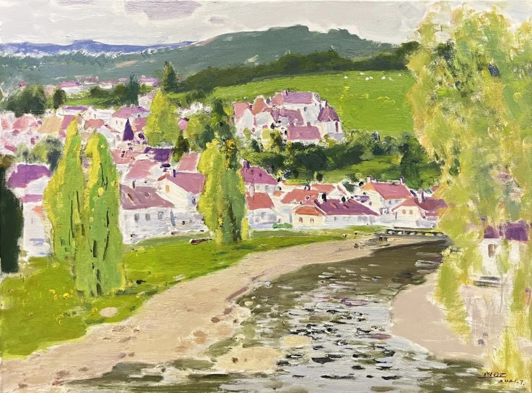 毛岱宗写意油画作品欣赏