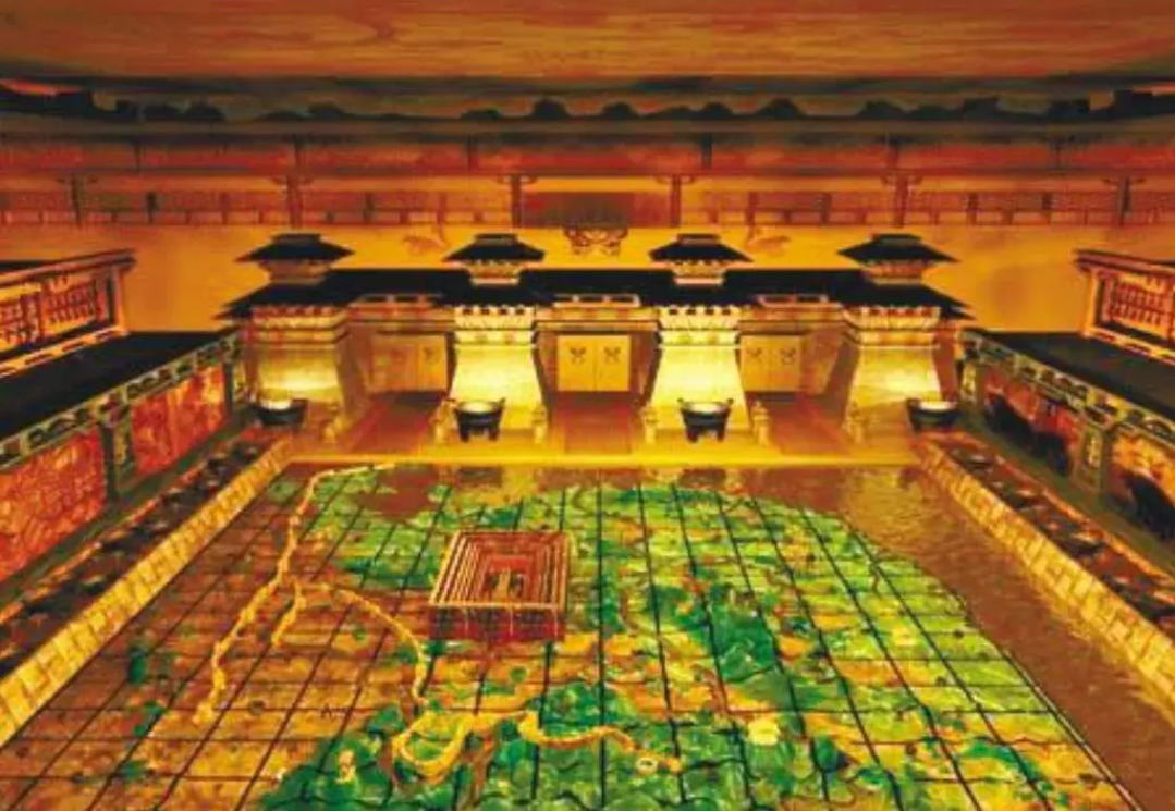 秦始皇地宫内部想象图(前三张ai绘制)