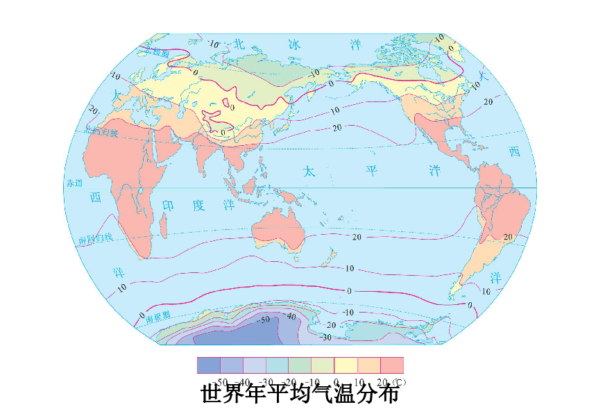 世界一月平均气温图片