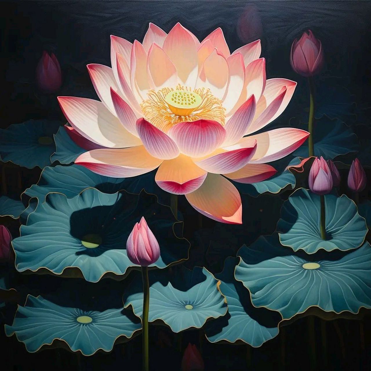 莲花头像,愿我如莲,此生得安然 心中若有美,处处莲花开