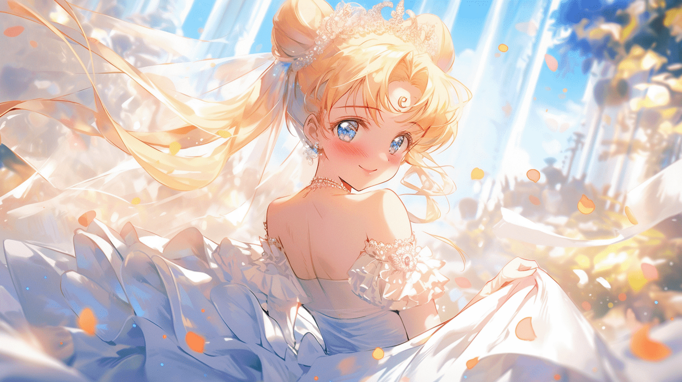 兼职婚纱模特水冰月 #手机壁纸# #ai绘画