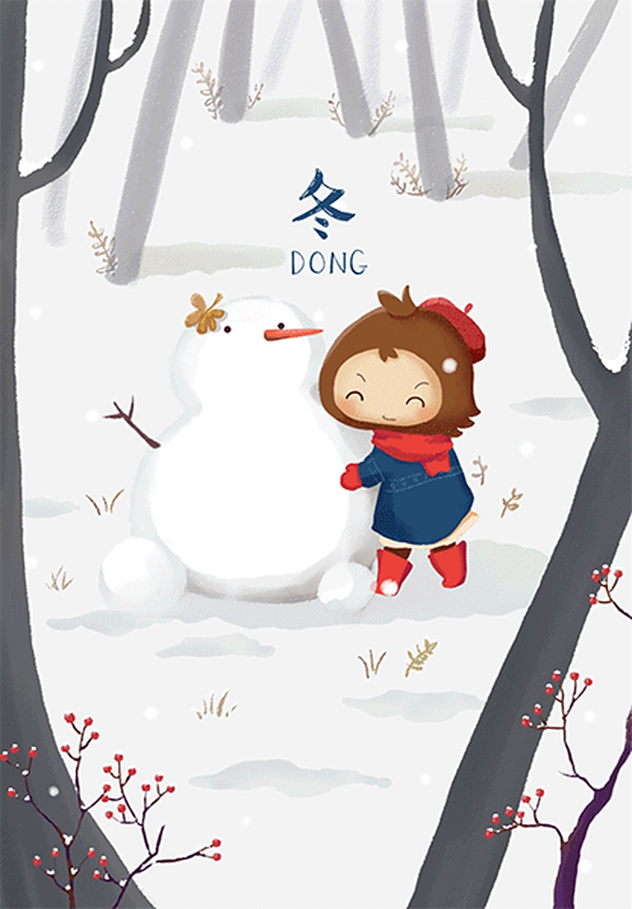 冬天一到,就在等待下雪,一下雪,就在期待堆雪人.