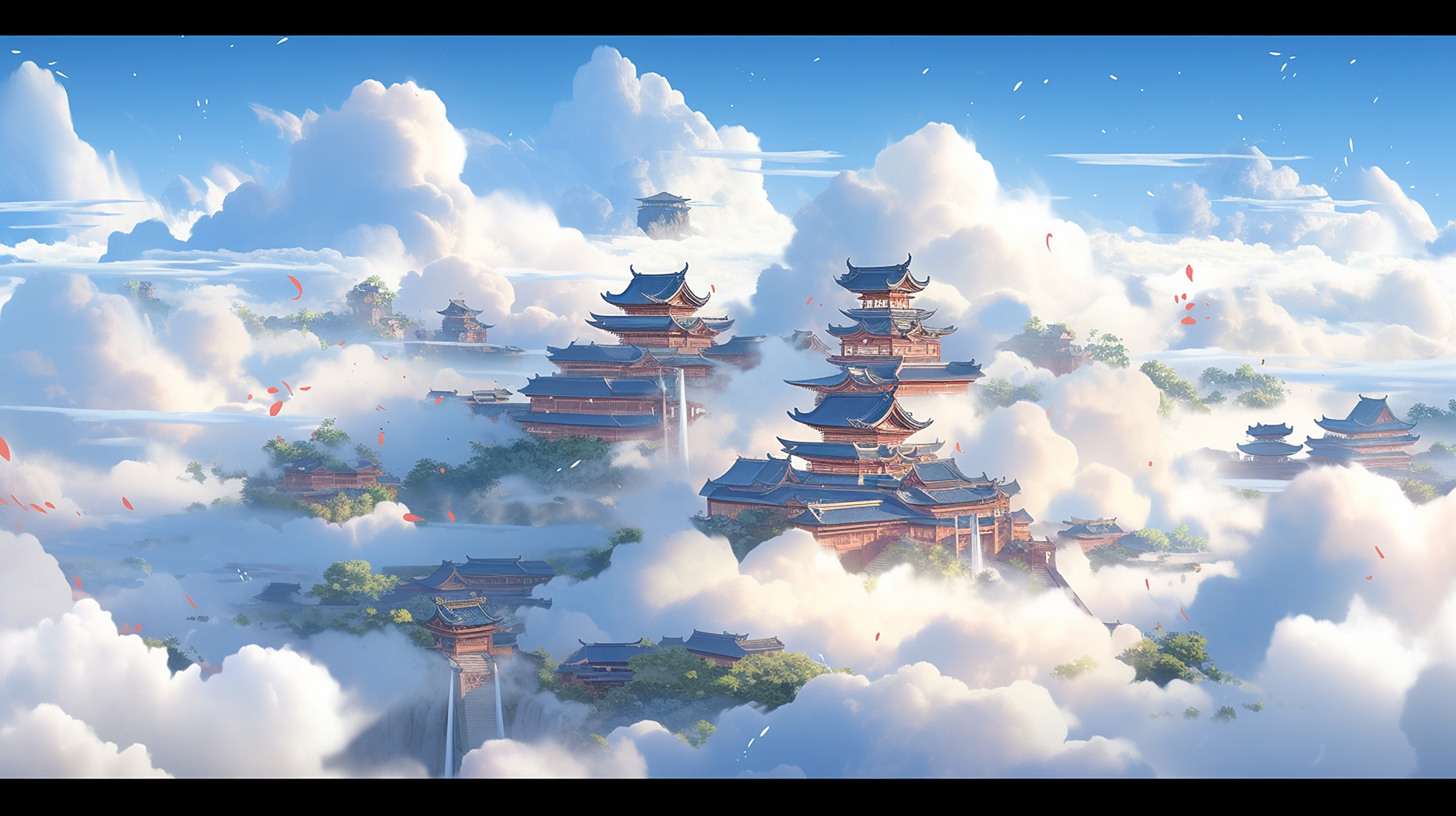 修仙圣地#ai绘画# #场景# #玉骨遥