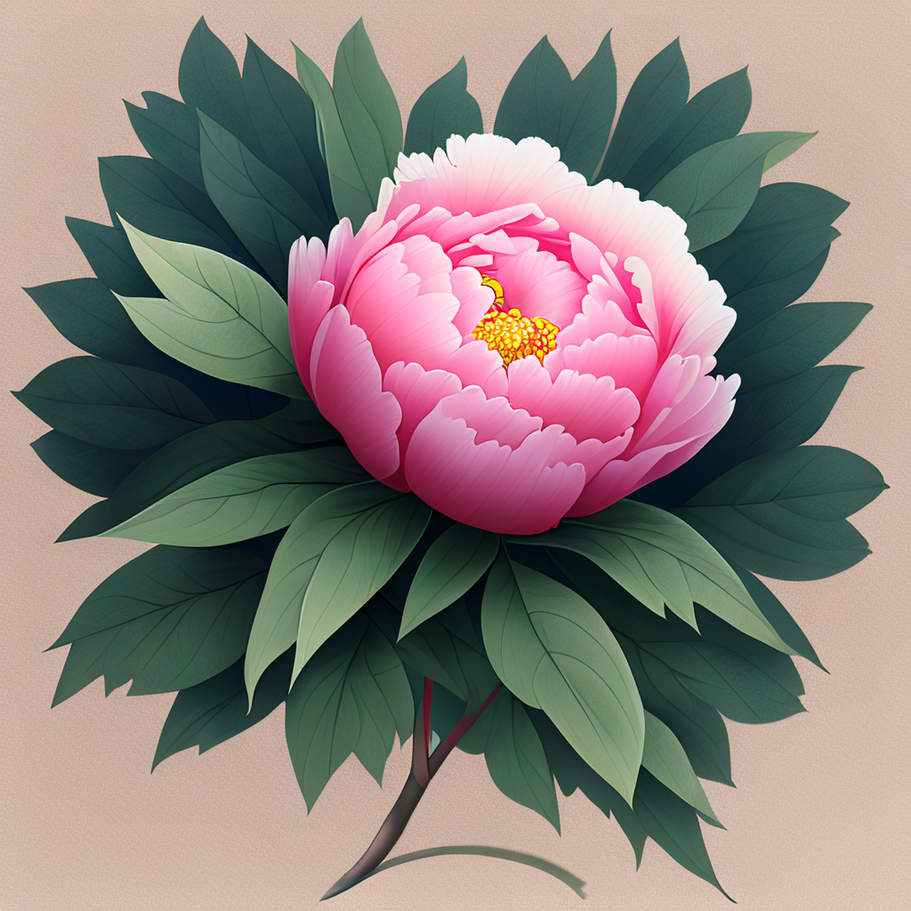 ai画的"洛阳牡丹",单看牡丹花还是可以的,不过与真正的洛阳牡丹还是有