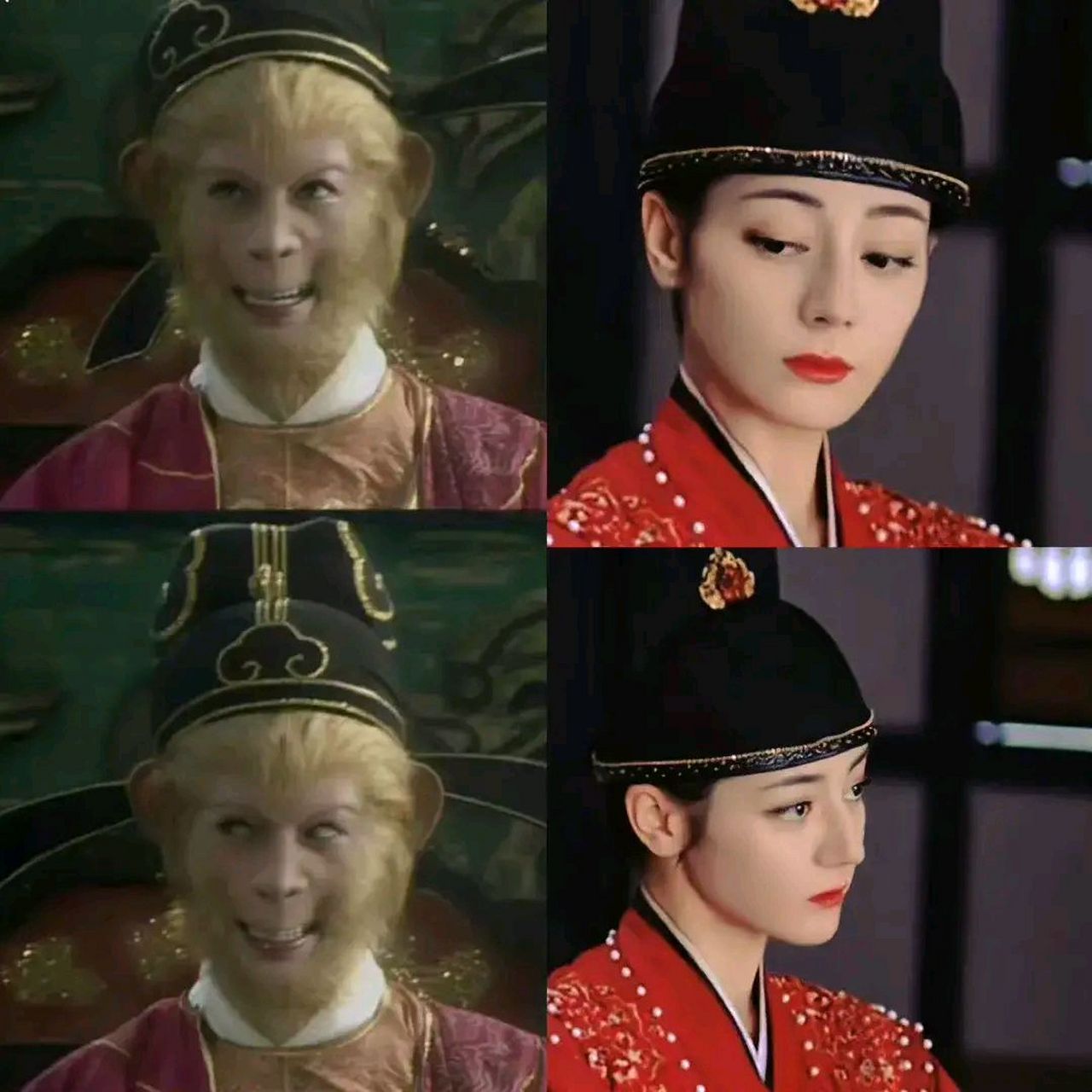 迪丽热巴撞脸弼马温,这是在逗我吗  #百度仲夏打卡挑战赛