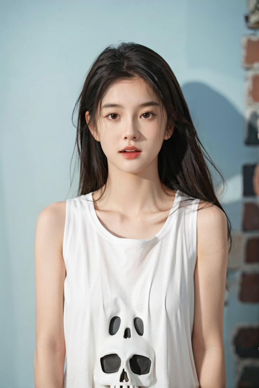 带点婴儿肥的美少女高清人像摄影写真艺术照图集#性感美女# #时尚穿搭