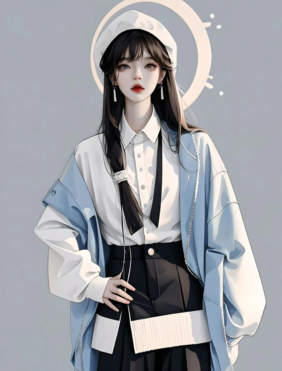 女生头像:甜酷女孩最后一波