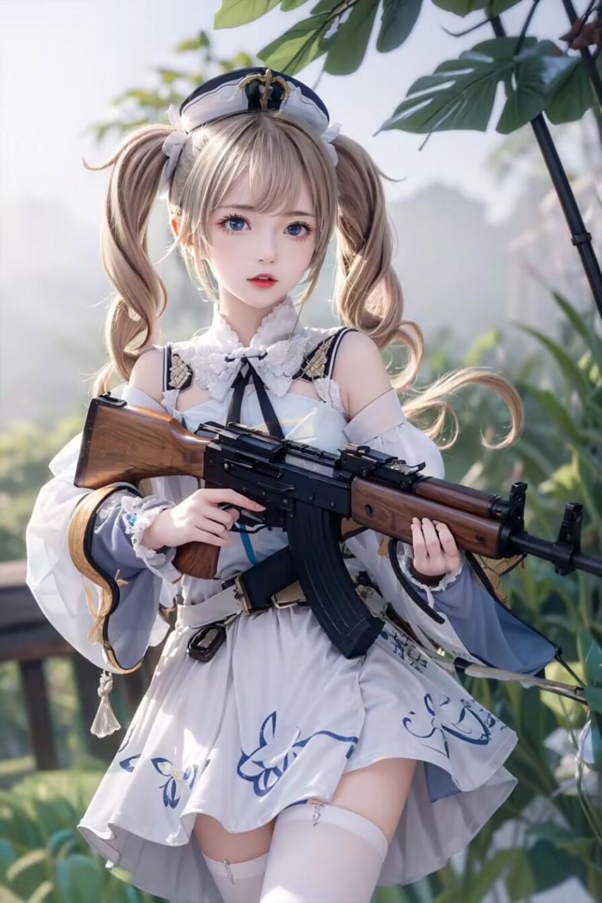 双马尾妹子,鸡哔你! #动漫经典场面# #二次元美图# #ai绘画