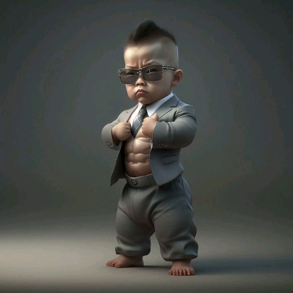 萌娃肌肉男女头像