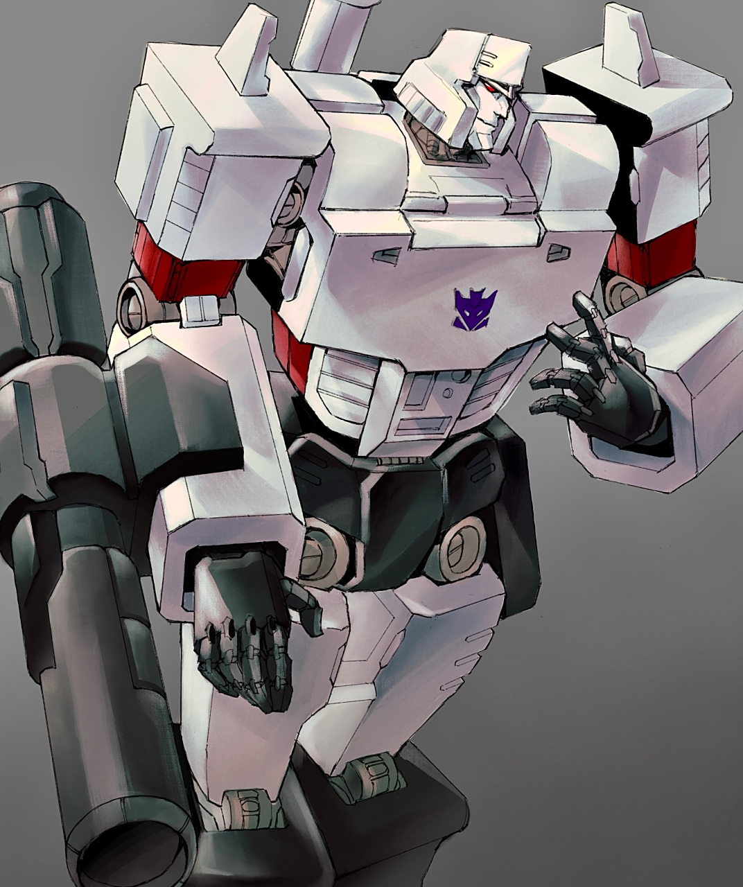 一组画师"维生素蜥"创作的变形金刚同人插画,各种版本的狂派领袖