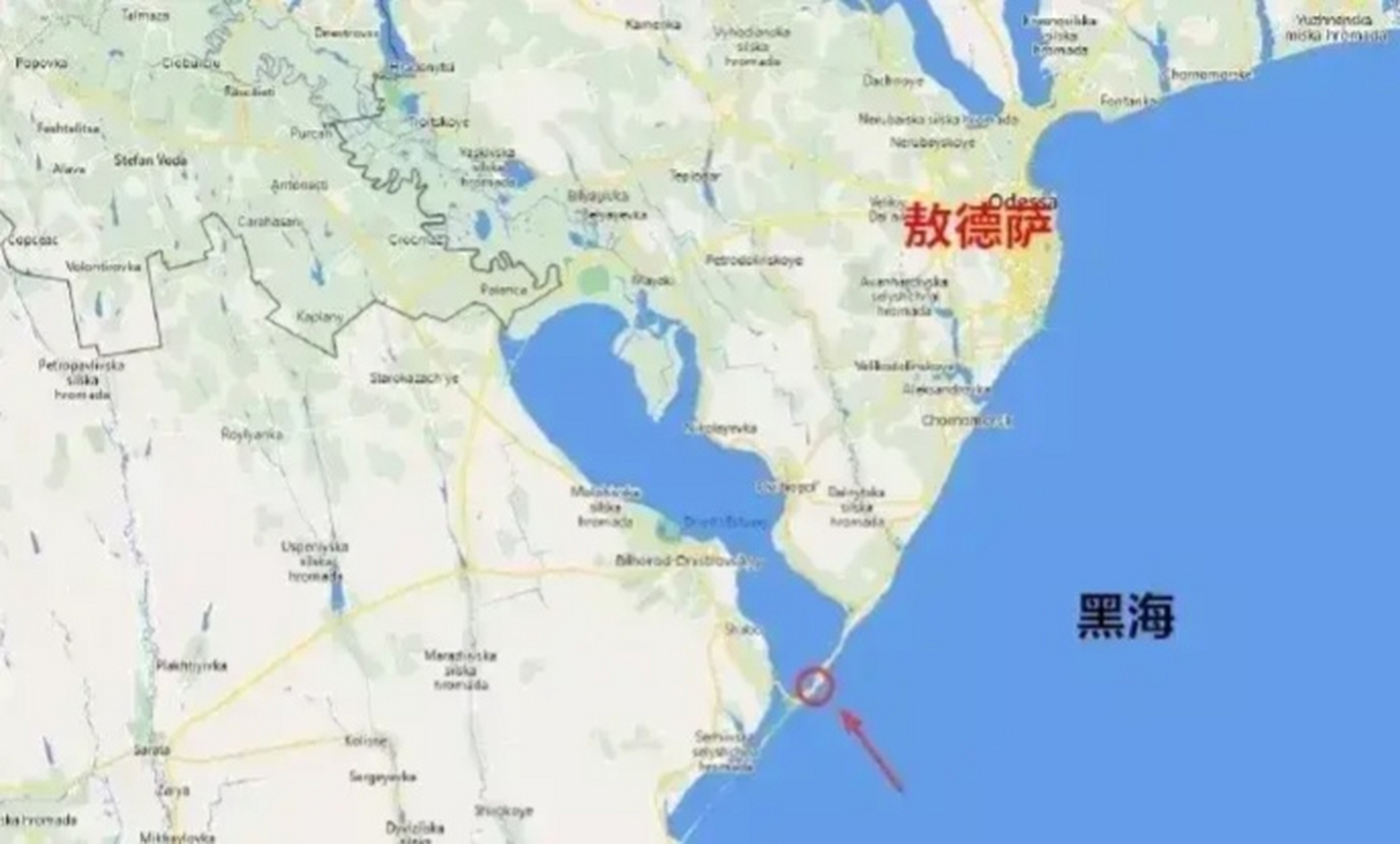 敖德萨海地图图片