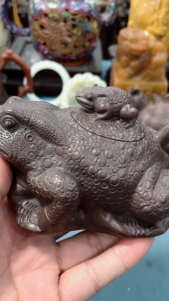 旧藏老紫泥友泉底款高货紫砂壶