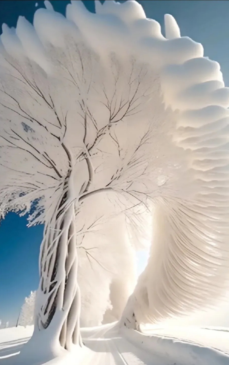 哈尔滨雪景图图片