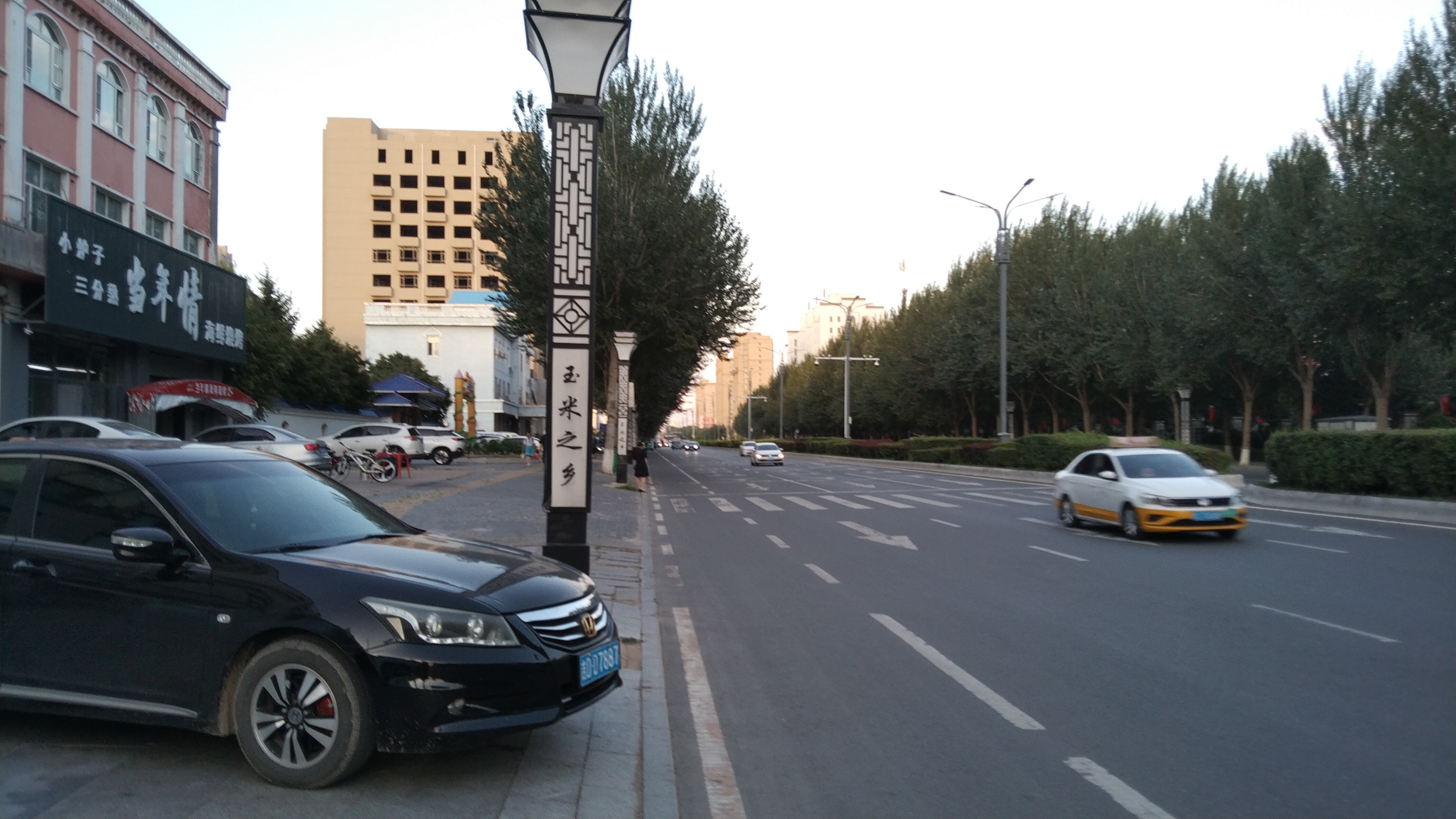 傍晚来长春公主岭国文大街散步,感受下公主故里的今天新貌.