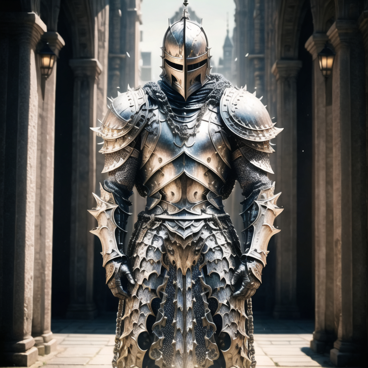 ai穿着盔甲的骑士#ai绘画