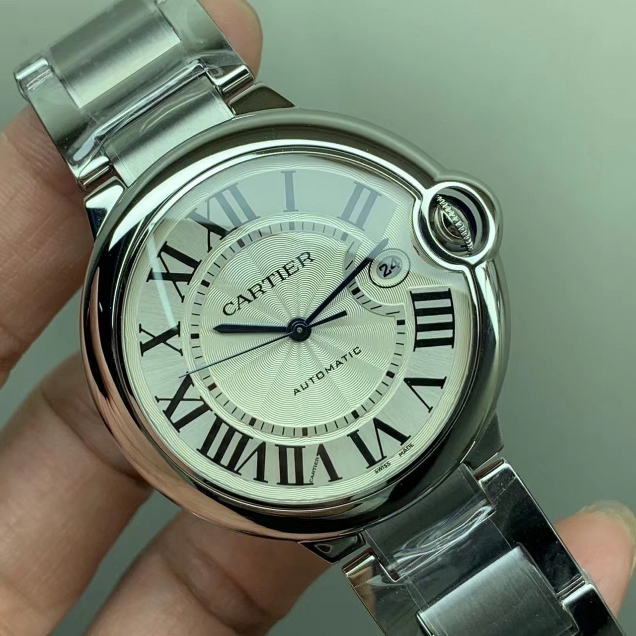 af蓝气球42毫米卡地亚机械男款海鸥2824机芯