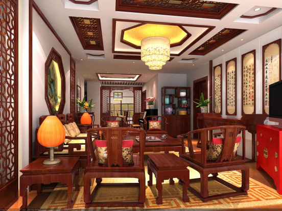 南京平层中式古典装修案例——领略中国风